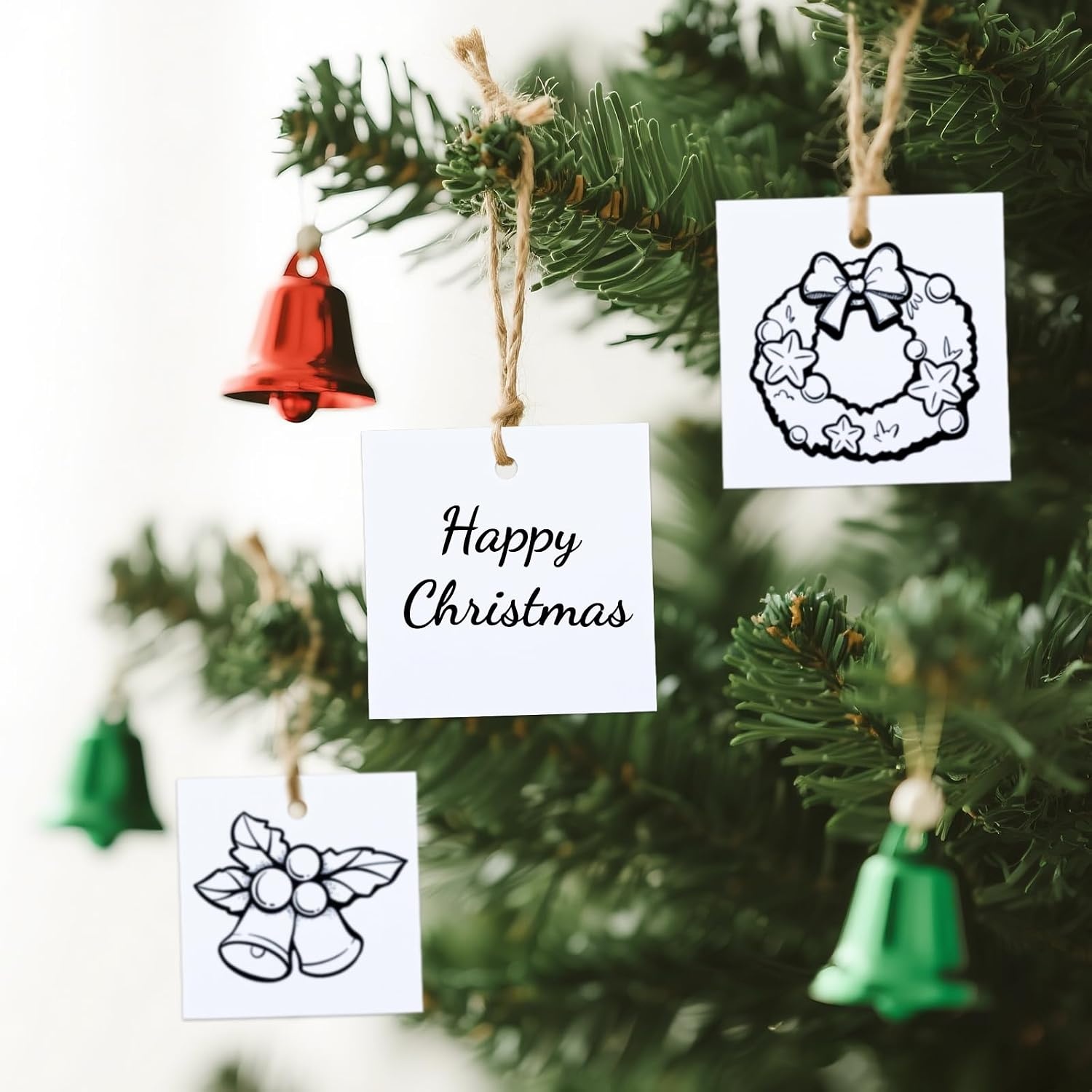 image:imageG2PLUS 100PCS White Gift Tags with String100PCS Square Paper Tags 25x25 inches Large Blank Haning Label Tag for Wedding Birthday Christmas Party Favors25 x 25 inches