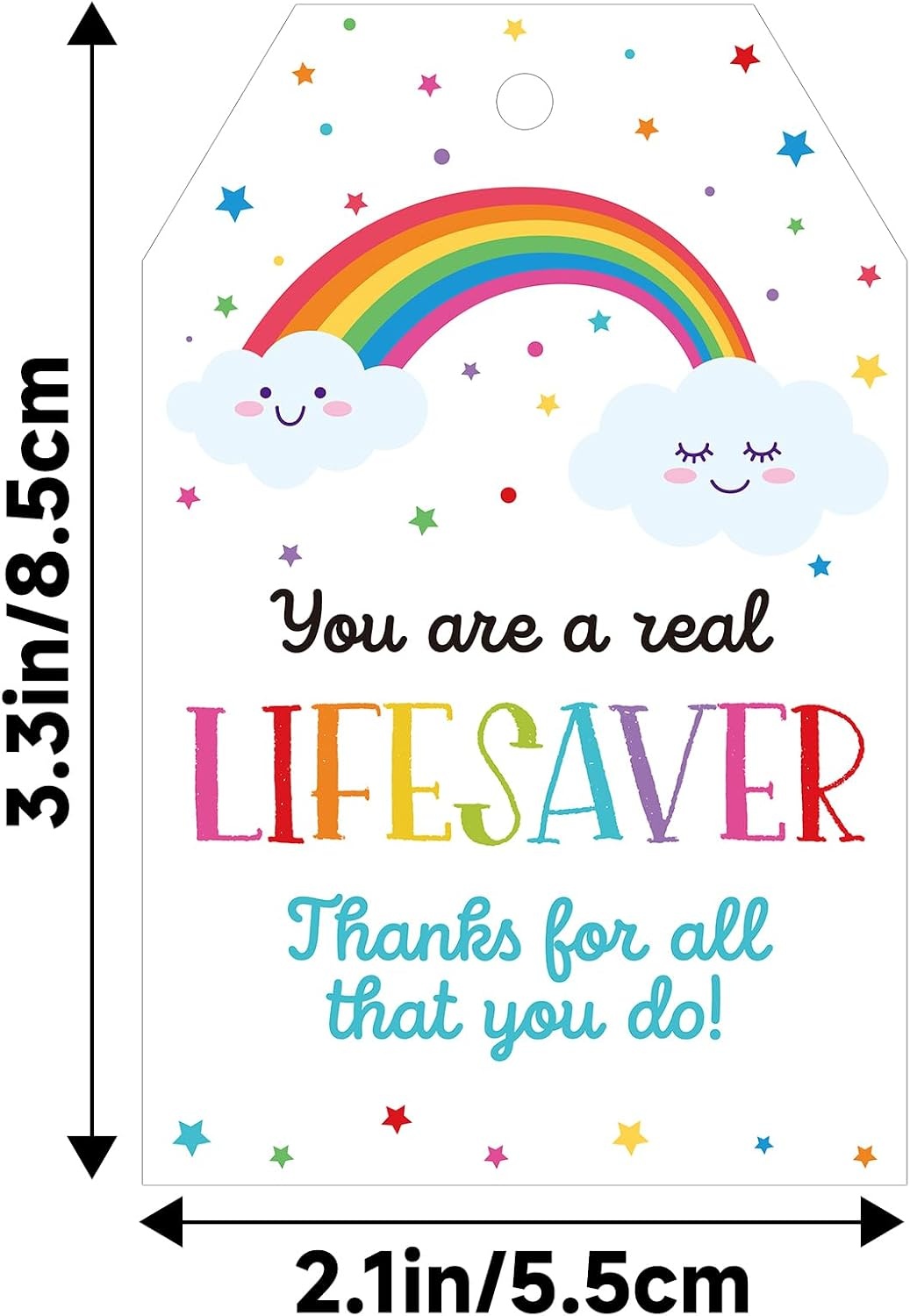 image:imageG2PLUS 50Pcs A Gift for You Tags  33x22 in White Paper Name Tags with String Gift Wrapping Hangtag for Wedding Baby Shower Birthday ChristmasLifesaverThank You
