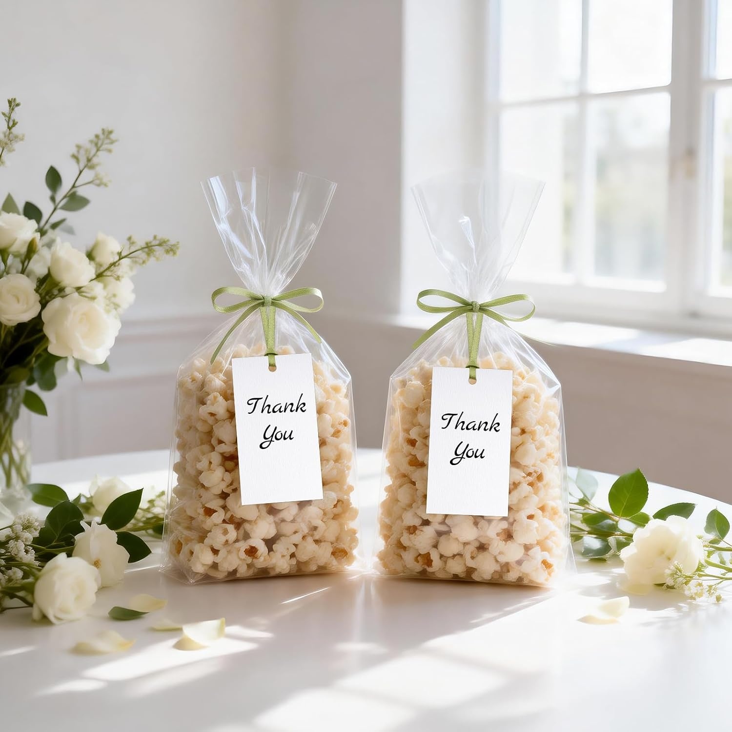 image:imageG2PLUS 50Pcs Name Place Cards  Wedding Place Cards with Champagne Gold Ribbon Blank Paper Gift Tags 35x2 Inches for Wedding Favors Bridal Shower amp Party Table SettingSage Green