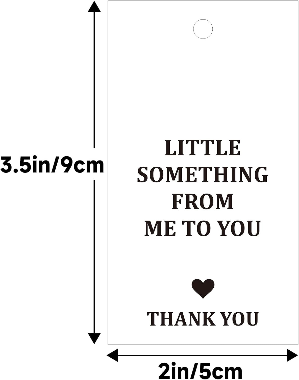 image:imageG2PLUS 50Pcs Thank You Tags  White Black Little Something from Me to You Thank You Paper Gift Tags with String for Gift Wrapping DIY Crafts Wedding Party Favors