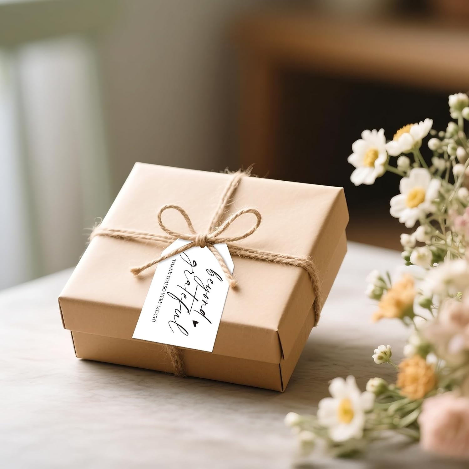 image:imageG2PLUS Beyond Grateful Thank You Tags50PCS White Paper Thank You So Very Much Tags with String 2x3 in for Wedding Baby Shower Birthday Fall Holiday Party FavorsMothers DayBlack Heart