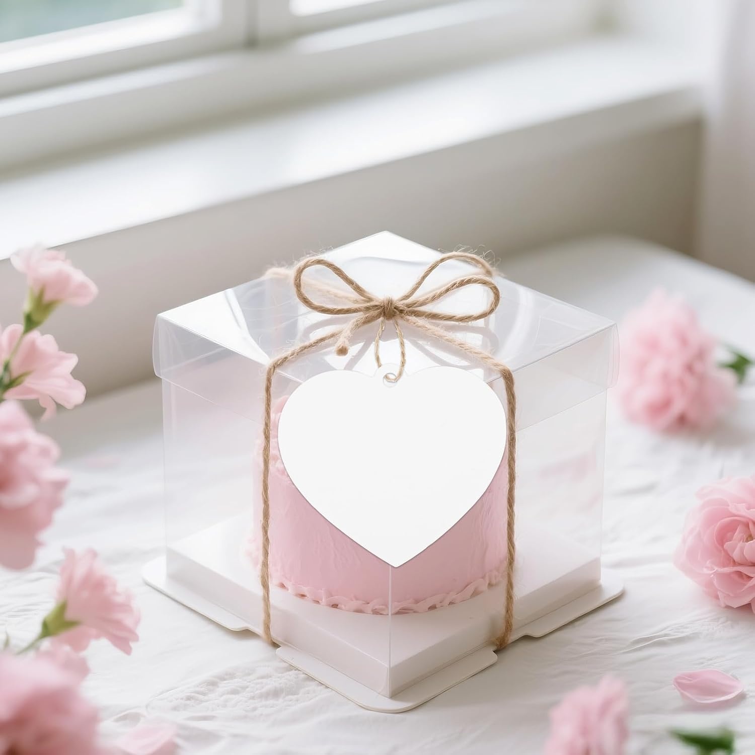 image:imageG2PLUS Heart Gift Tags with String 100PCS Heart Shaped Gift Tags 23X23 in Blank Wedding Favor Hang Tag for Gift Wrapping DIY Arts amp Crafts Valentines Mothers DayWhite