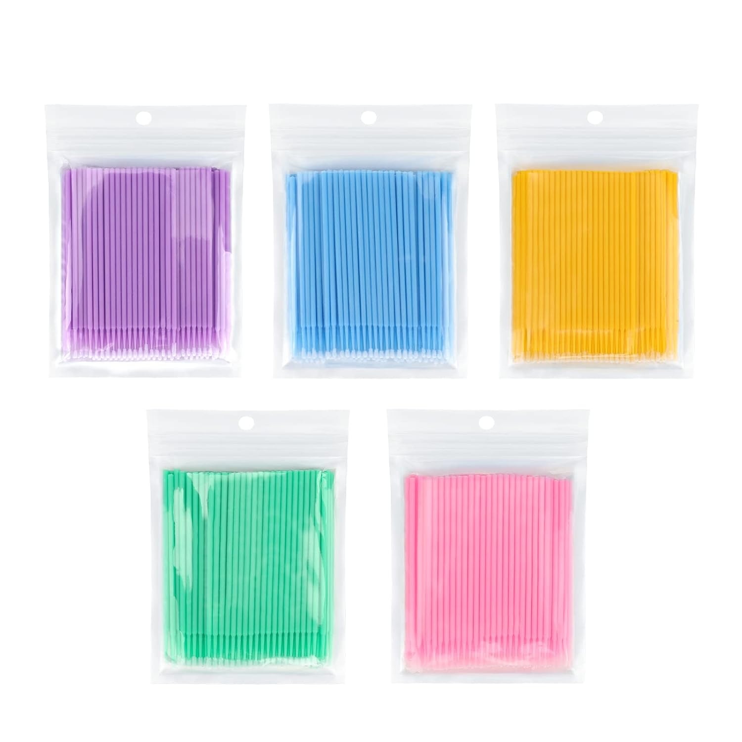 image:imageG2PLUS Micro Swabs  100pcs Cotton Swabs for Makeup Black Disposable Applicators Brush for Nails Eyeliner and Lash Tech SuppliesMulticolored