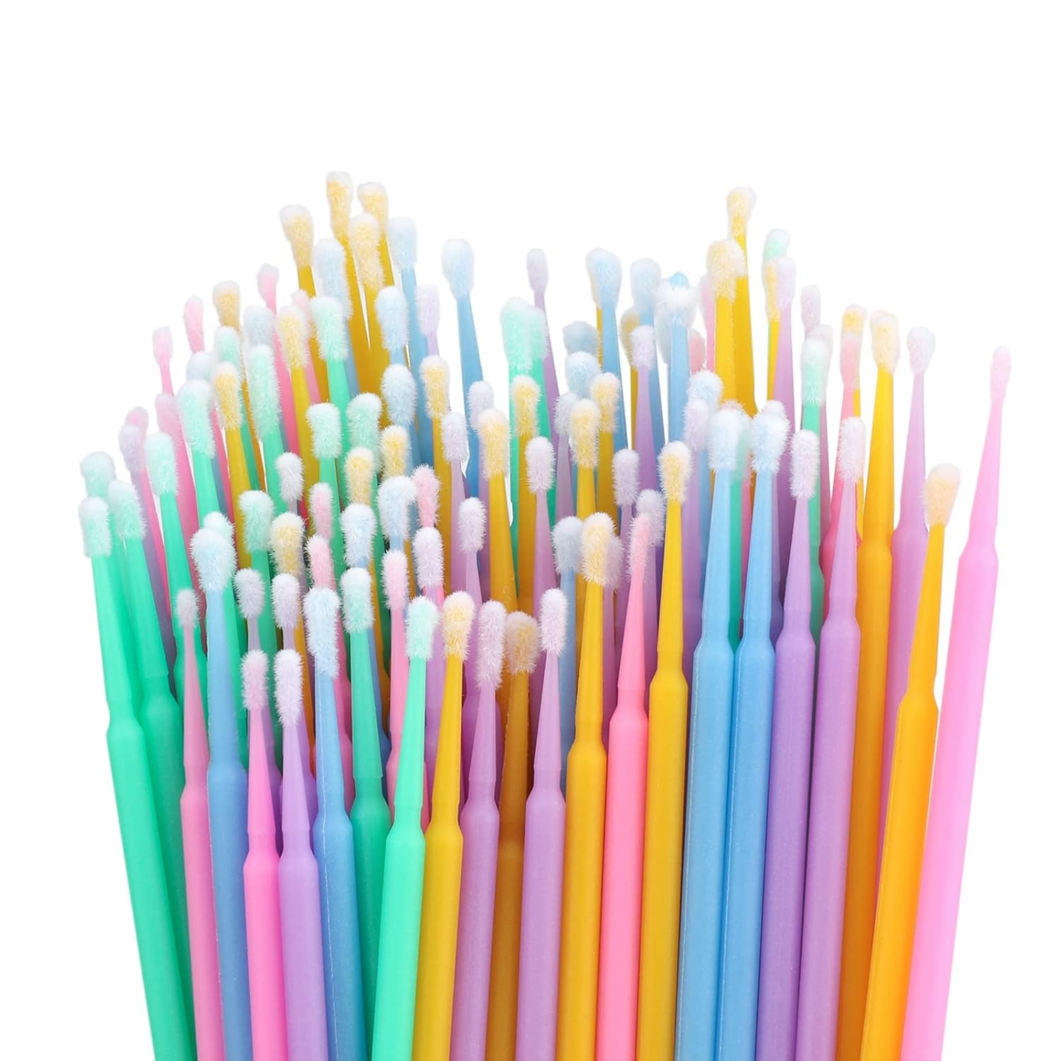 image:imageG2PLUS Micro Swabs  100pcs Cotton Swabs for Makeup Purple Disposable Applicators Brush for Nails Eyeliner and Lash Tech SuppliesMulticolored