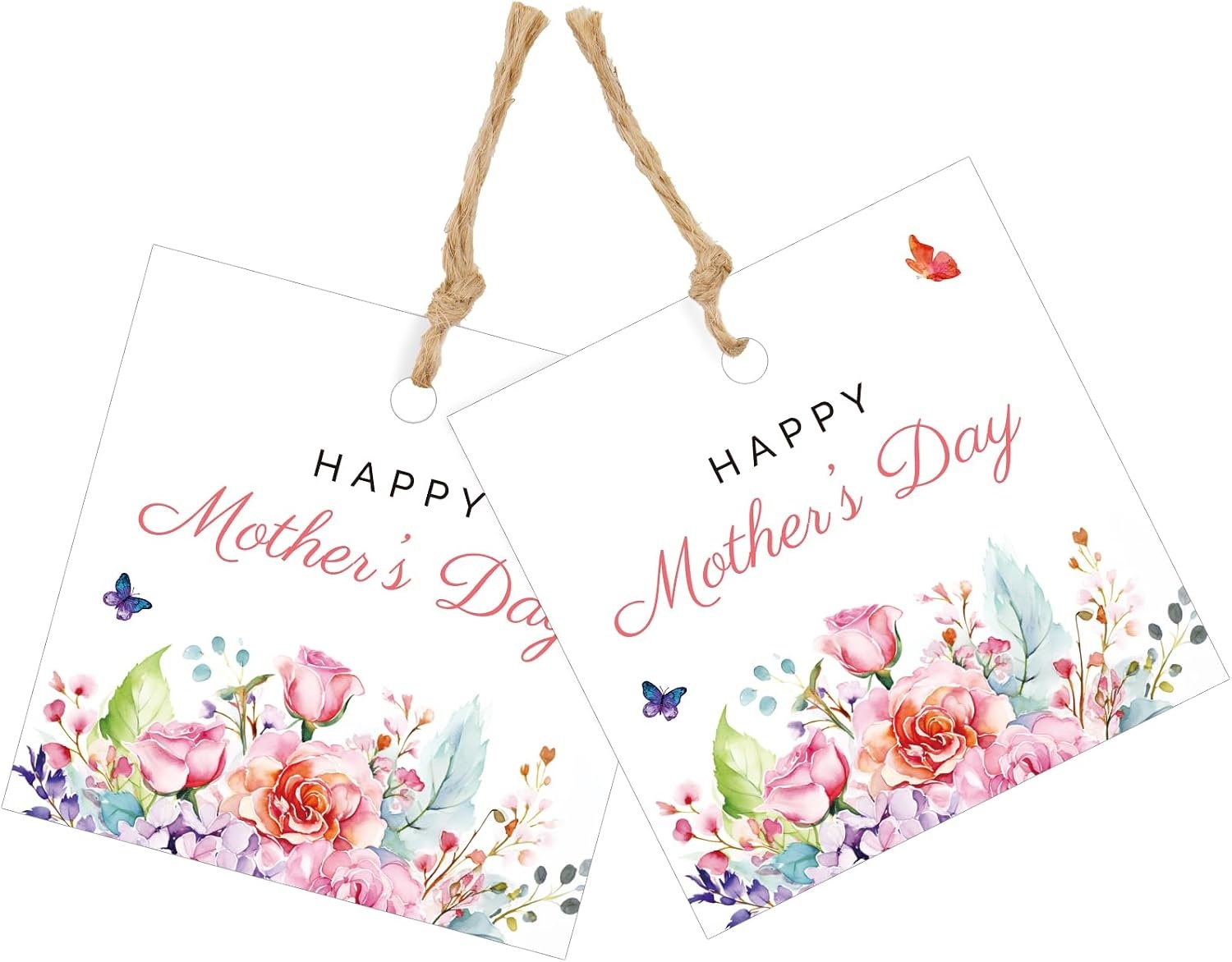 image:imageG2PLUS Mothers Day Gift Tags  50Pcs Happy Mothers Day Tags with String Pink Tuilp Bouquet Gift Tags Hanging Labels for Gift Wrapping Moms Birthday Party FavorsPink Mothers Day