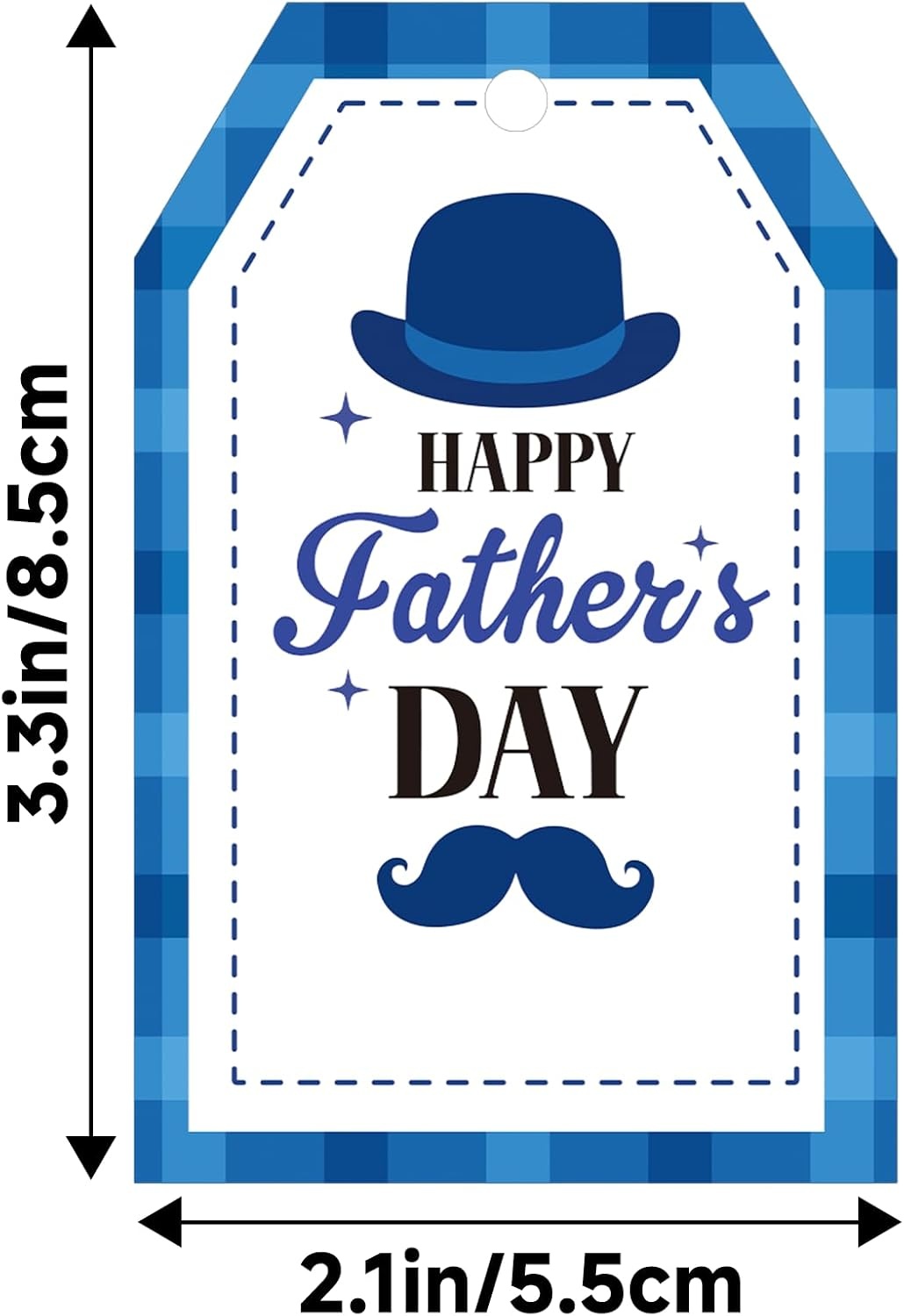 image:imageG2PLUS Mothers Day Gift Tags  50Pcs Happy Mothers Day Tags with String Pink Tuilp Bouquet Gift Tags Hanging Labels for Gift Wrapping Moms Birthday Party FavorsHappy Fathers  Blue Hat