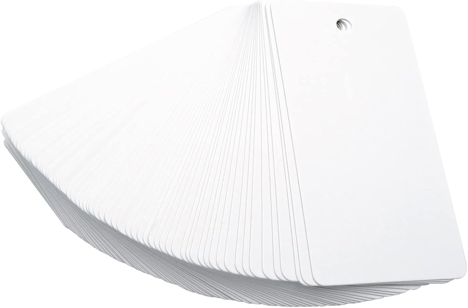 image:imageG2PLUS Price Tags with String 24x47 in Blank Labeling Tags White Paper Hang Tag with Reinforced Hole for Shipping Clothing Pricing Marking Gift WrappingWhite100pcs