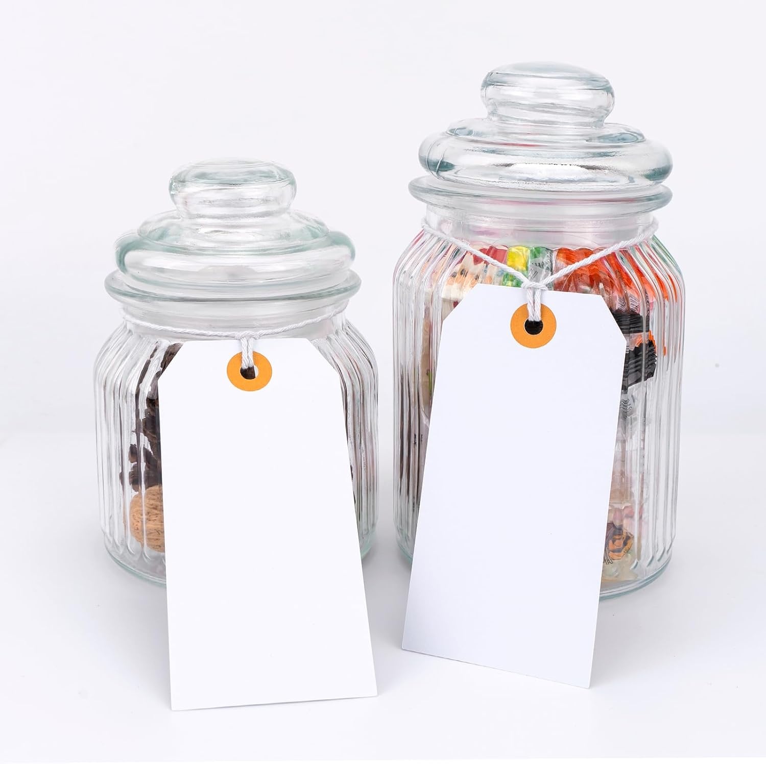 image:imageG2PLUS Price Tags with String 24x47 in Blank Labeling Tags White Paper Hang Tag with Reinforced Hole for Shipping Clothing Pricing Marking Gift WrappingLarge White Brownqty Unknown