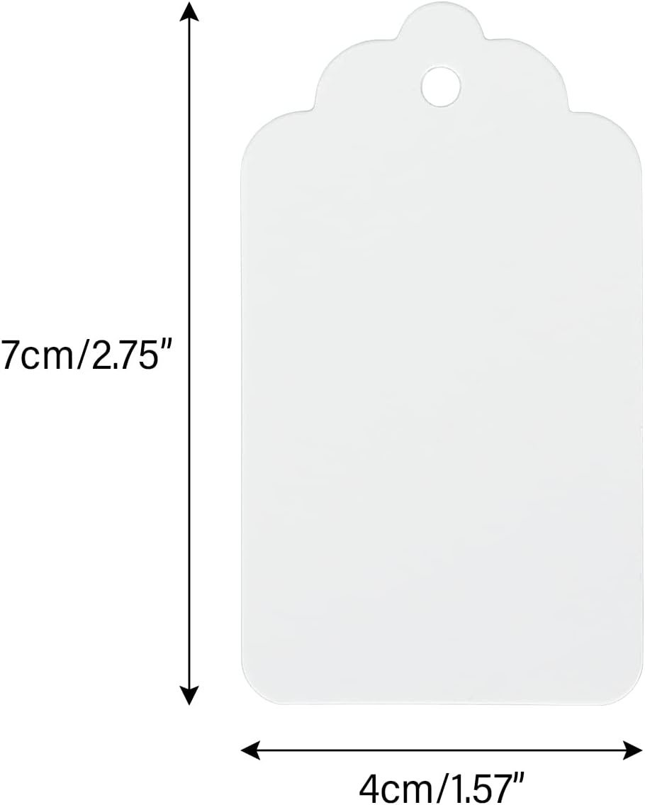 image:imageG2PLUS Red Gift Tags 100PCS Red Paper Gift Tags with String 2816 in Blank Labeling Tag for Present Wrapping Mothers Day Christmas Valentines DIY Arts amp CraftsWavewhite