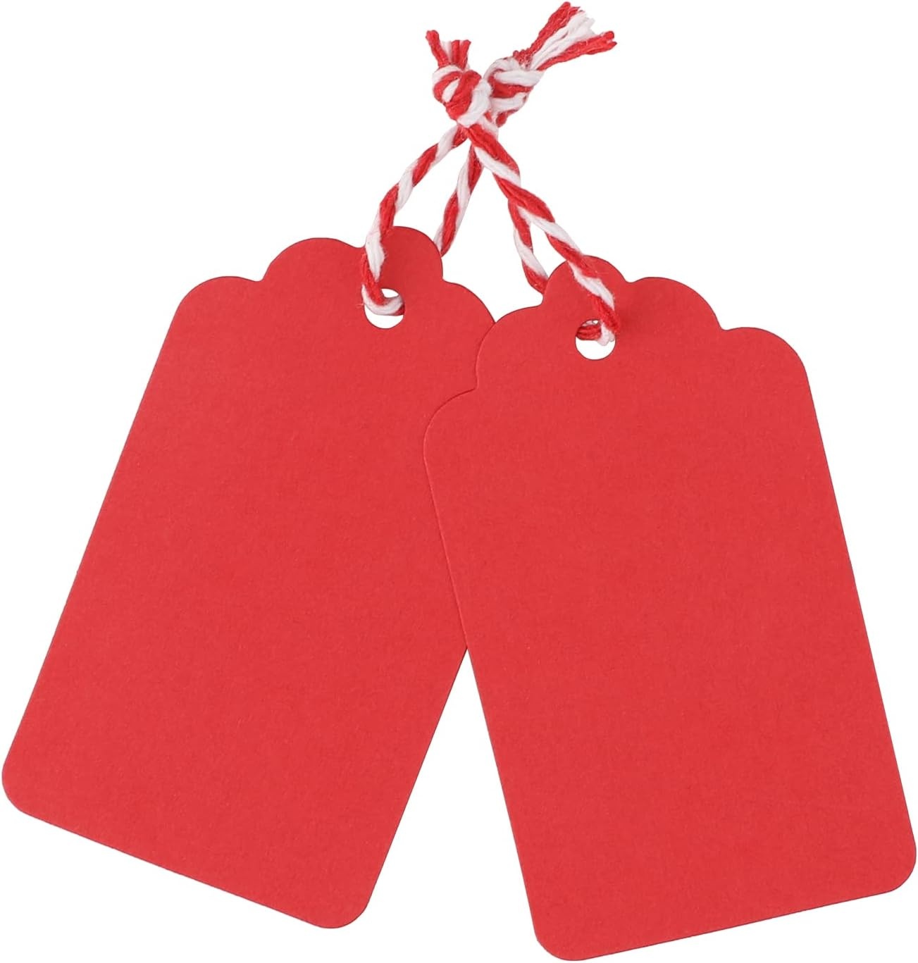 image:imageG2PLUS Red Gift Tags 100PCS Red Paper Gift Tags with String 2816 in Blank Labeling Tag for Present Wrapping Mothers Day Christmas Valentines DIY Arts amp CraftsWavered