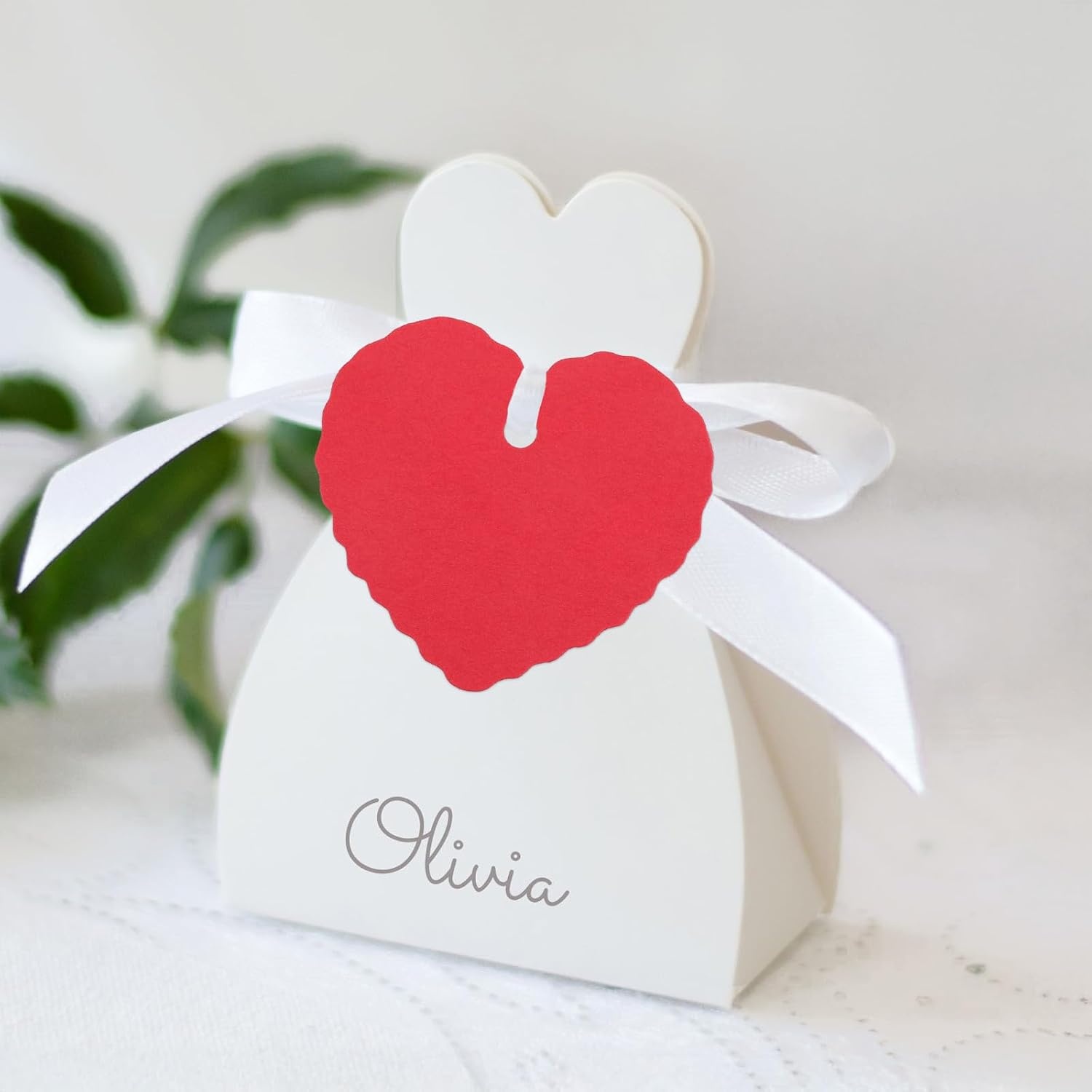 image:imageG2PLUS Red Gift Tags with String 100PCS Heart Gift Tags 235 x 216 in Blank Paper Hang Tag Valentines Heart Shaped Gift Name Label Tag for Gift Wrapping Valentine Wedding Party FavorsRed