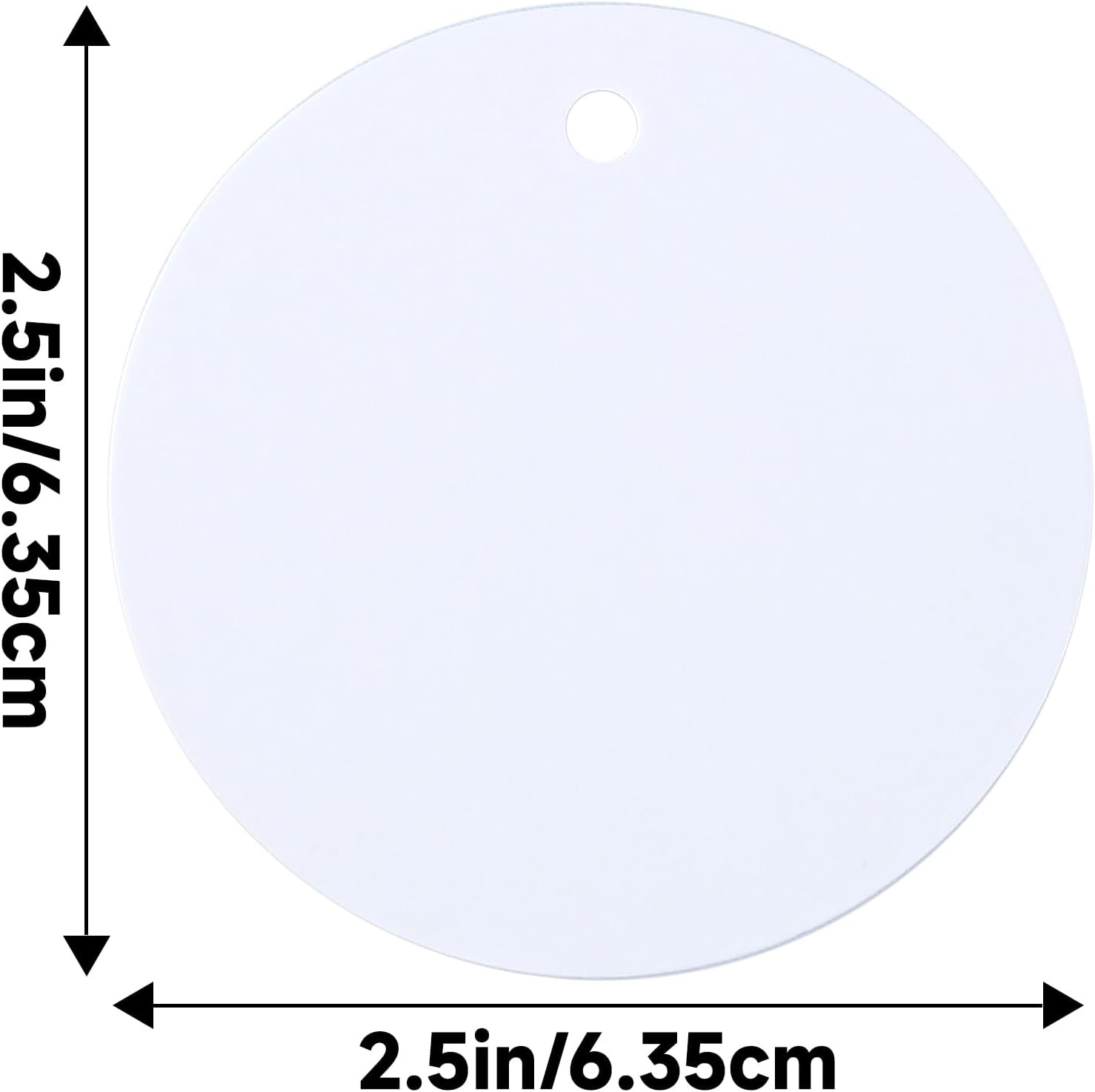 image:imageG2PLUS Round Gift Tags with String25 Inches Blank Circle Kraft Paper Tags 100 PCS Large Round Craft Labeling Tag for Wedding Birthday Christmas Party FavorsWhite