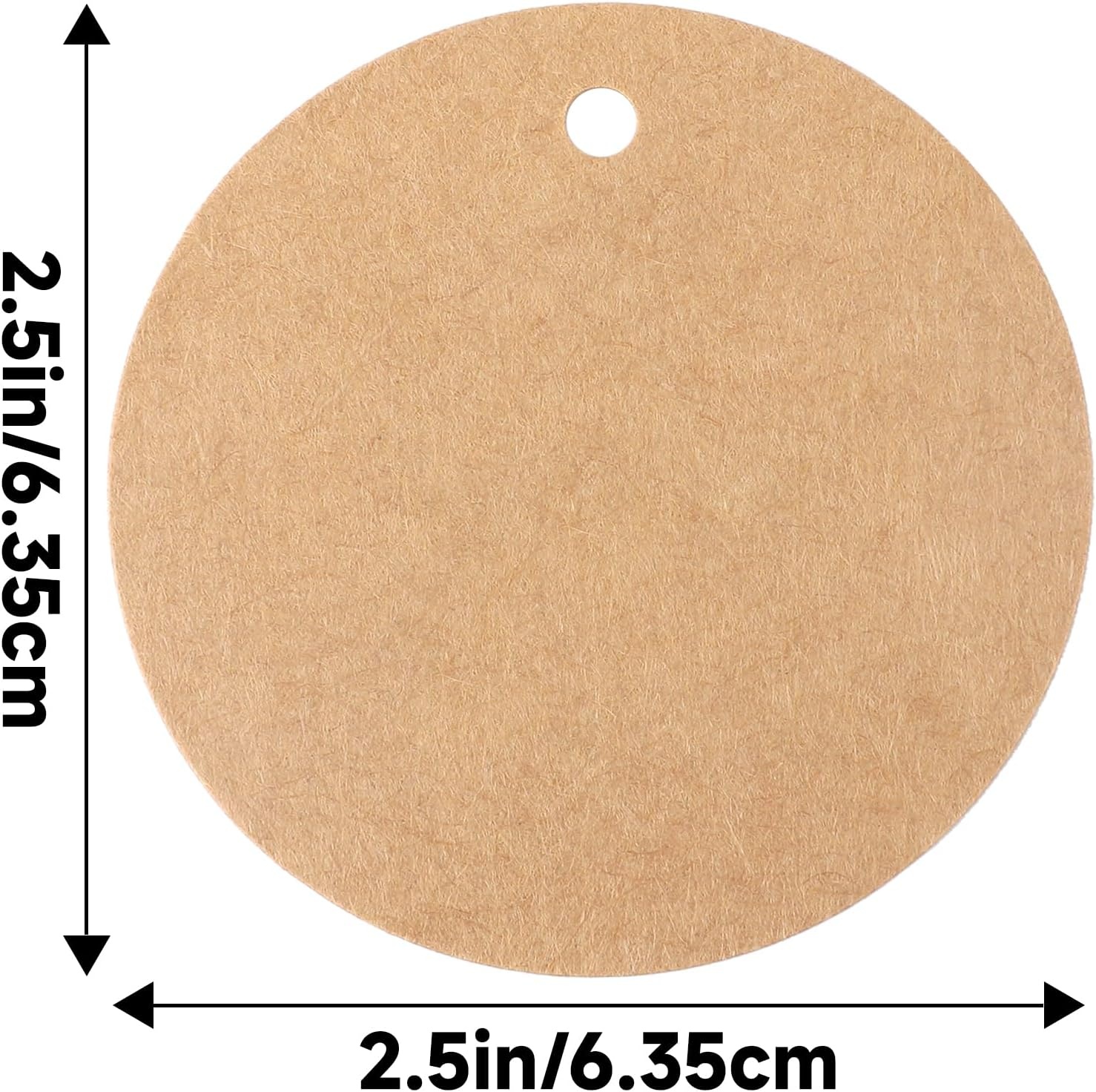 image:imageG2PLUS Round Gift Tags with String25 Inches Blank Circle Kraft Paper Tags 100 PCS Large Round Craft Labeling Tag for Wedding Birthday Christmas Party FavorsBrown