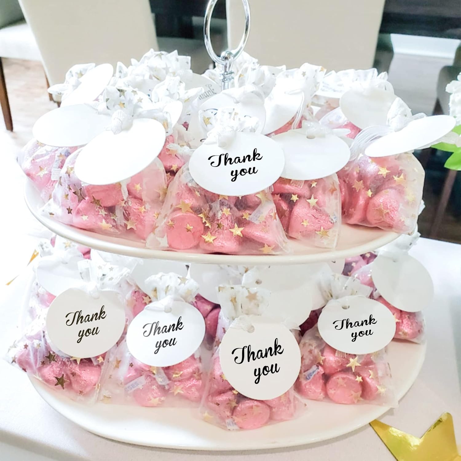image:imageG2PLUS Round Gift Tags with String25 Inches Blank Circle Kraft Paper Tags 100 PCS Large Round Craft Labeling Tag for Wedding Birthday Christmas Party FavorsWhite