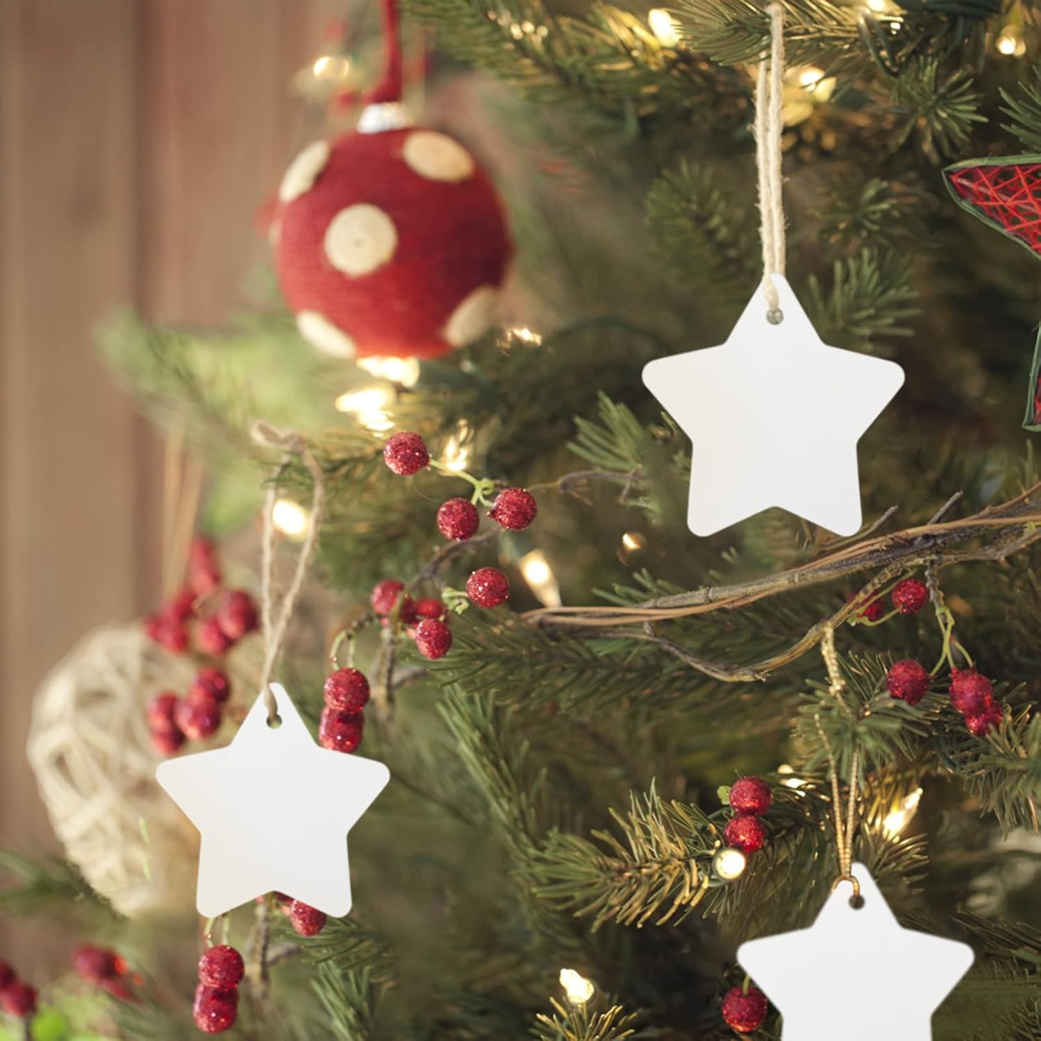 image:imageG2PLUS Star Gift Tags 100PCS Blank Star Shaped Tags Kraft Paper Gift Tag with String for Present Wrapping Wedding Graduation Christmas Party Favors BlackWhite Blank Star