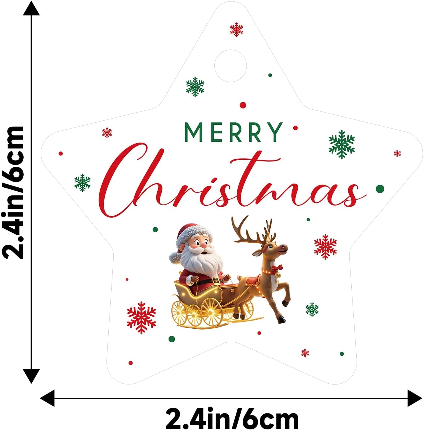 image:imageG2PLUS Star Gift Tags 100PCS Blank Star Shaped Tags Kraft Paper Gift Tag with String for Present Wrapping Wedding Graduation Christmas Party Favors BlackWhite Christmas Star
