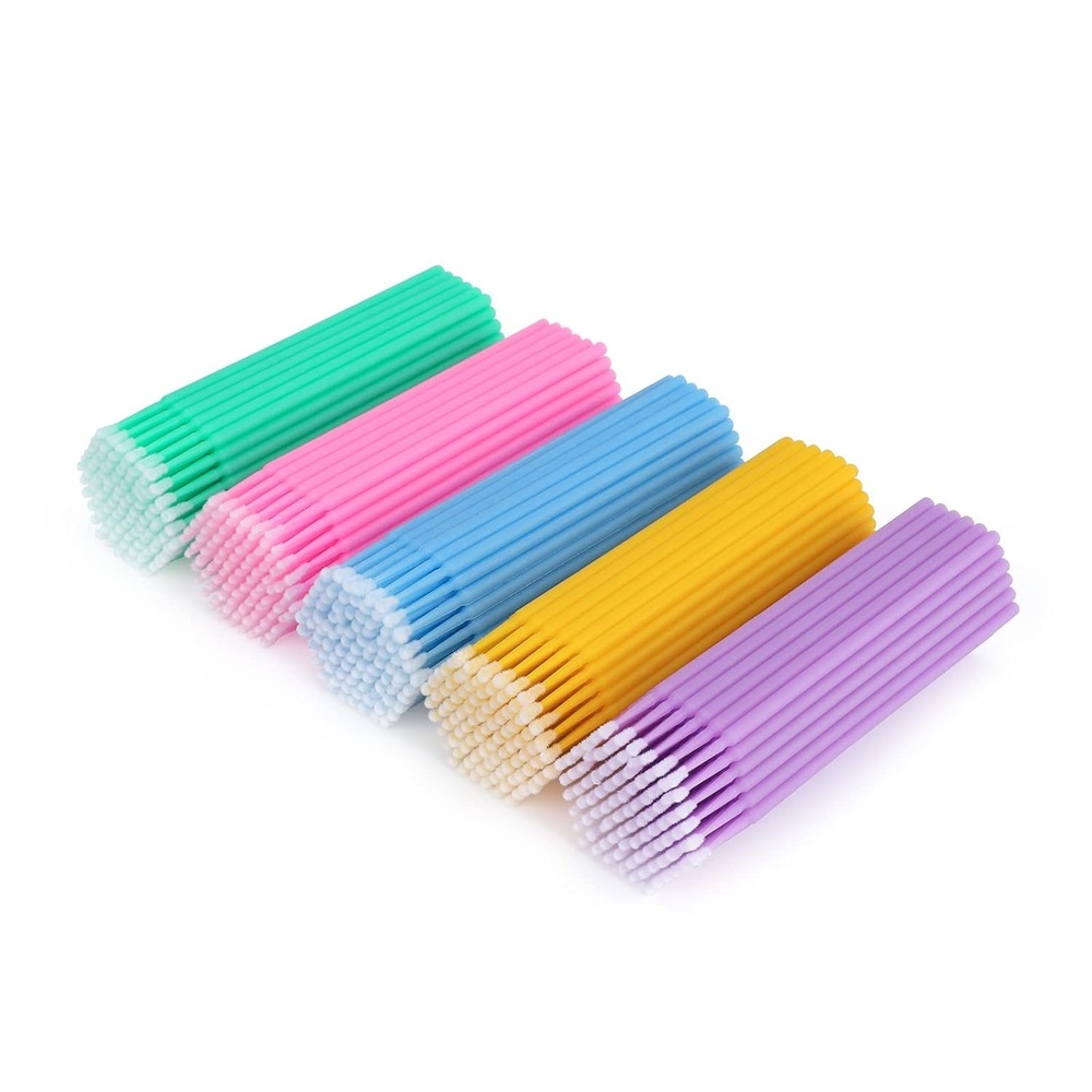 image:imageG2PLUS Micro Swabs  100pcs Cotton Swabs for Makeup Purple Disposable Applicators Brush for Nails Eyeliner and Lash Tech SuppliesMulticolored