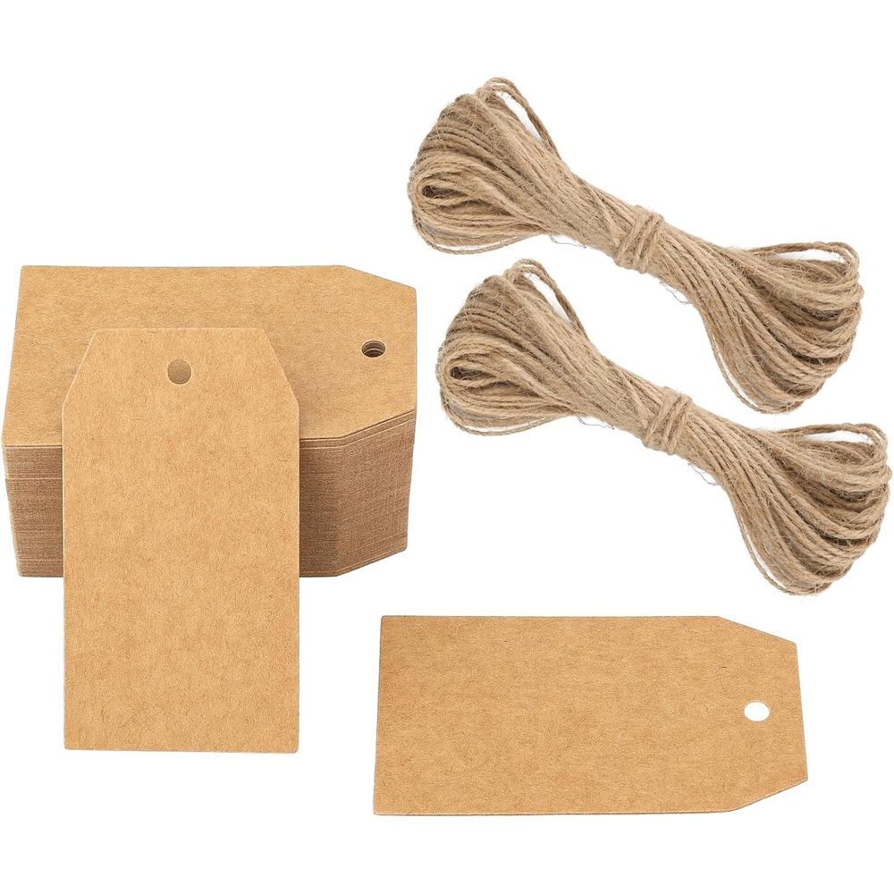 image:imageG2PLUS Red Gift Tags 100PCS Red Paper Gift Tags with String 2816 in Blank Labeling Tag for Present Wrapping Mothers Day Christmas Valentines DIY Arts amp CraftsRectanglekraft