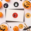 image:imageG2PLUS 1000PCS Halloween Stickers  16 Designs Halloween Pumpkin Bat Spider Ghost Labels Stickers 15 in Round Envelope Seals for Trick or Treat Party FavorsHalloween