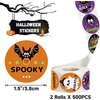 image:imageG2PLUS 1000PCS Halloween Stickers  16 Designs Halloween Pumpkin Bat Spider Ghost Labels Stickers 15 in Round Envelope Seals for Trick or Treat Party FavorsHalloween