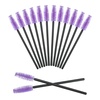image:imageG2PLUS 100PCS Disposable Mascara Brushes Crystal Lash Brush Makeup Kit Adjustable Eyelash Spoolies for Eyelash Extensions Eyebrow and Makeup White  PurplePurple