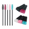 image:imageG2PLUS 100PCS Disposable Mascara Brushes Crystal Lash Brush Makeup Kit Adjustable Eyelash Spoolies for Eyelash Extensions Eyebrow and Makeup White  PurpleMulticolored