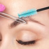 image:imageG2PLUS 100PCS Disposable Mascara Brushes Crystal Lash Brush Makeup Kit Adjustable Eyelash Spoolies for Eyelash Extensions Eyebrow and Makeup White  PurpleBlue