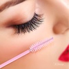 image:imageG2PLUS 100PCS Disposable Mascara Brushes Crystal Lash Brush Makeup Kit Adjustable Eyelash Spoolies for Eyelash Extensions Eyebrow and Makeup White  Purple300Pcs Pink