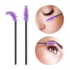 image:imageG2PLUS 100PCS Disposable Mascara Brushes Crystal Lash Brush Makeup Kit Adjustable Eyelash Spoolies for Eyelash Extensions Eyebrow and Makeup White  PurplePurple