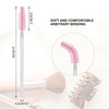 image:imageG2PLUS 100PCS Disposable Mascara Brushes Crystal Lash Brush Makeup Kit Adjustable Eyelash Spoolies for Eyelash Extensions Eyebrow and Makeup White  Purple100PCS White  Pink