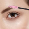image:imageG2PLUS 100PCS Disposable Mascara Brushes Crystal Lash Brush Makeup Kit Adjustable Eyelash Spoolies for Eyelash Extensions Eyebrow and Makeup White  PurplePink