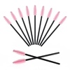 image:imageG2PLUS 100PCS Disposable Mascara Brushes Crystal Lash Brush Makeup Kit Adjustable Eyelash Spoolies for Eyelash Extensions Eyebrow and Makeup White  PurplePink