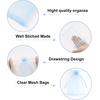image:imageG2PLUS 100PCS Drawstring Organza Bags 4x6 in  Christmas Dark Green Organza Bags Sheer Mesh Pouches for Candy Fruits Baby Shower Wedding Party FavorsBaby Blue