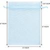 image:imageG2PLUS 100PCS Drawstring Organza Bags 4x6 in  Christmas Dark Green Organza Bags Sheer Mesh Pouches for Candy Fruits Baby Shower Wedding Party FavorsBaby Blue