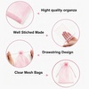 image:imageG2PLUS 100PCS Drawstring Organza Bags 4x6 in  Christmas Dark Green Organza Bags Sheer Mesh Pouches for Candy Fruits Baby Shower Wedding Party FavorsBlush Pink