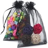 image:imageG2PLUS 100PCS Drawstring Organza Bags 4x6 in  Christmas Dark Green Organza Bags Sheer Mesh Pouches for Candy Fruits Baby Shower Wedding Party FavorsBlack