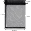 image:imageG2PLUS 100PCS Drawstring Organza Bags 4x6 in  Christmas Dark Green Organza Bags Sheer Mesh Pouches for Candy Fruits Baby Shower Wedding Party FavorsBlack