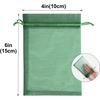 image:imageG2PLUS 100PCS Drawstring Organza Bags 4x6 in  Christmas Dark Green Organza Bags Sheer Mesh Pouches for Candy Fruits Baby Shower Wedding Party FavorsDark Green