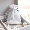 image:imageG2PLUS 100PCS Drawstring Organza Bags 4x6 in  Christmas Dark Green Organza Bags Sheer Mesh Pouches for Candy Fruits Baby Shower Wedding Party FavorsGrey