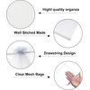image:imageG2PLUS 100PCS Drawstring Organza Bags 4x6 in  Christmas Dark Green Organza Bags Sheer Mesh Pouches for Candy Fruits Baby Shower Wedding Party FavorsGrey