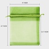 image:imageG2PLUS 100PCS Drawstring Organza Bags 4x6 in  Christmas Dark Green Organza Bags Sheer Mesh Pouches for Candy Fruits Baby Shower Wedding Party FavorsGreen