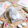 image:imageG2PLUS 100PCS Drawstring Organza Bags 4x6 in  Christmas Dark Green Organza Bags Sheer Mesh Pouches for Candy Fruits Baby Shower Wedding Party FavorsGrey