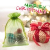 image:imageG2PLUS 100PCS Drawstring Organza Bags 4x6 in  Christmas Dark Green Organza Bags Sheer Mesh Pouches for Candy Fruits Baby Shower Wedding Party FavorsGreen