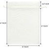image:imageG2PLUS 100PCS Drawstring Organza Bags 4x6 in  Christmas Dark Green Organza Bags Sheer Mesh Pouches for Candy Fruits Baby Shower Wedding Party FavorsIvory