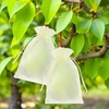 image:imageG2PLUS 100PCS Drawstring Organza Bags 4x6 in  Christmas Dark Green Organza Bags Sheer Mesh Pouches for Candy Fruits Baby Shower Wedding Party FavorsIvory