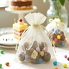 image:imageG2PLUS 100PCS Drawstring Organza Bags 4x6 in  Christmas Dark Green Organza Bags Sheer Mesh Pouches for Candy Fruits Baby Shower Wedding Party FavorsIvory