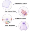 image:imageG2PLUS 100PCS Drawstring Organza Bags 4x6 in  Christmas Dark Green Organza Bags Sheer Mesh Pouches for Candy Fruits Baby Shower Wedding Party FavorsLight Purple