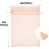 image:imageG2PLUS 100PCS Drawstring Organza Bags 4x6 in  Christmas Dark Green Organza Bags Sheer Mesh Pouches for Candy Fruits Baby Shower Wedding Party FavorsPeach