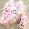 image:imageG2PLUS 100PCS Drawstring Organza Bags 4x6 in  Christmas Dark Green Organza Bags Sheer Mesh Pouches for Candy Fruits Baby Shower Wedding Party FavorsPink B