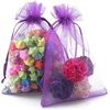 image:imageG2PLUS 100PCS Drawstring Organza Bags 4x6 in  Christmas Dark Green Organza Bags Sheer Mesh Pouches for Candy Fruits Baby Shower Wedding Party FavorsPurple B